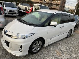 池袋　エスティマ　廃車