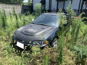 横浜市神奈川区　シビッククーペ　廃車