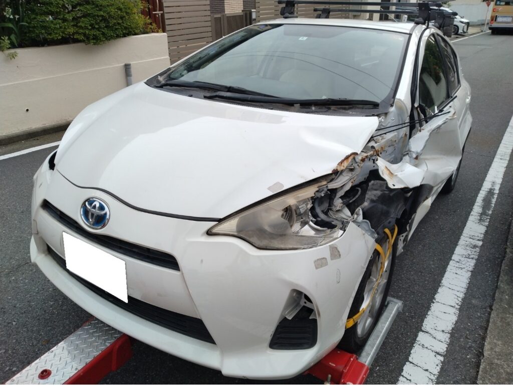 トヨタアクア 廃車買取 横浜市栄区 不動車