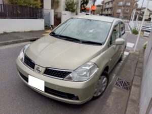 ティーダ　廃車買取　道狭い
