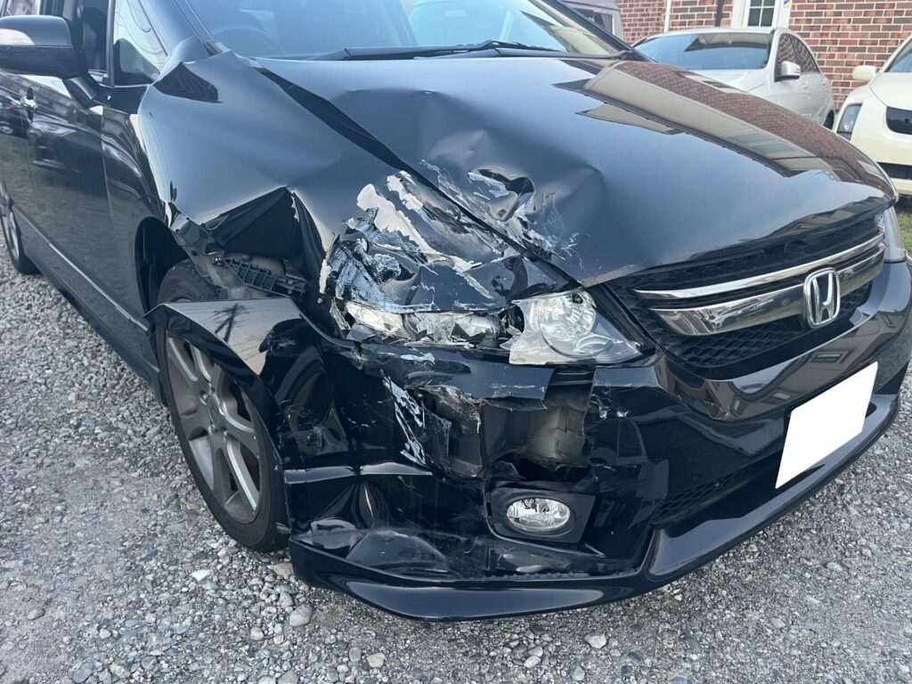 ホンダオデッセイ　廃車買取　平成19年　事故車