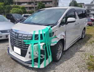 トヨタアルファード　廃車買取　事故車　ディーラー引取